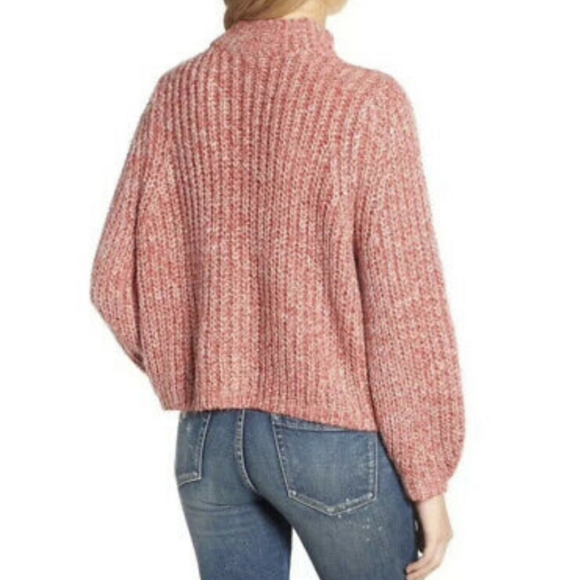 BP. | Red Chinoise Oversized Marl Stitch Sweater - Picture 2 of 8